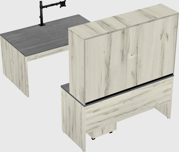 U-shaped desk