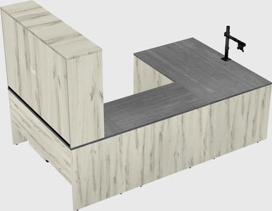 U-shaped desk
