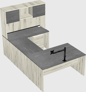 U-shaped desk