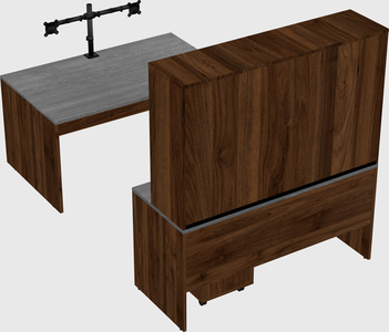 U-shaped desk