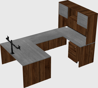 U-shaped desk