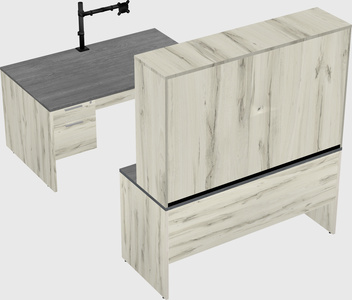U-shaped desk