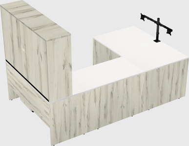 U-shaped desk