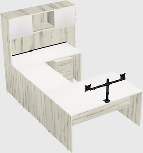 U-shaped desk