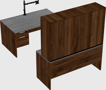 U-shaped desk