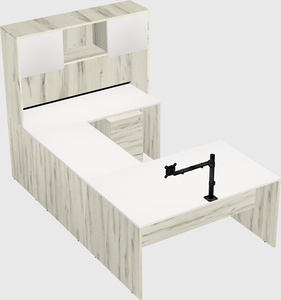 U-shaped desk
