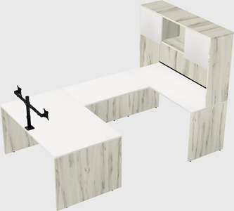 U-shaped desk