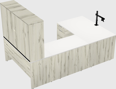 U-shaped desk