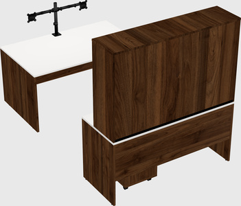 U-shaped desk