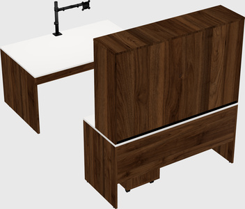 U-shaped desk