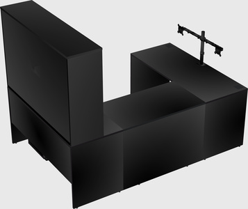 U-shaped desk