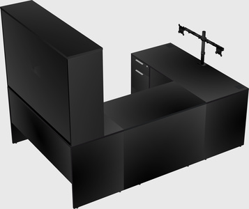 U-shaped desk