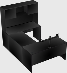 U-shaped desk