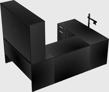 U-shaped desk