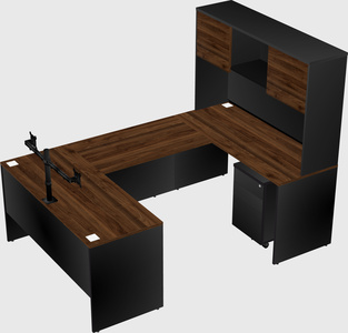 U-shaped desk