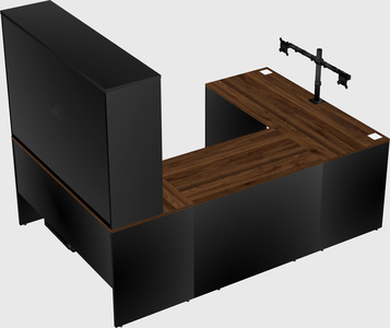 U-shaped desk