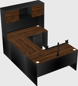 U-shaped desk