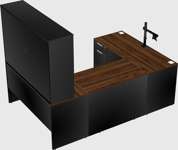 U-shaped desk