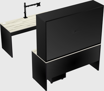 U-shaped desk