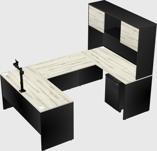 U-shaped desk