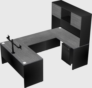 U-shaped desk