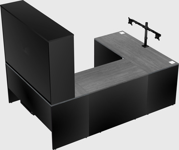 U-shaped desk