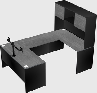 U-shaped desk