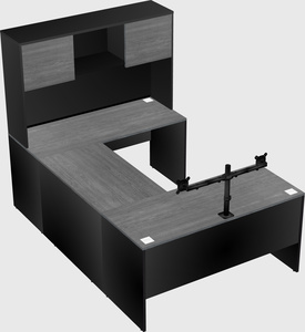 U-shaped desk