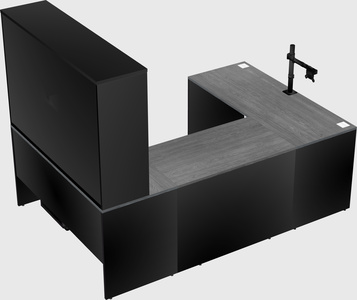 U-shaped desk