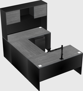 U-shaped desk