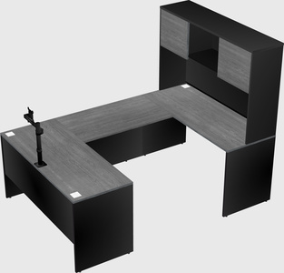 U-shaped desk