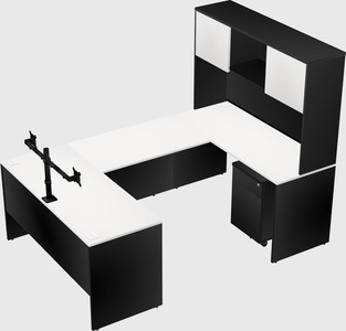 U-shaped desk