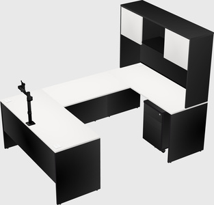 U-shaped desk