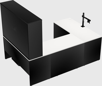 U-shaped desk