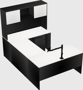 U-shaped desk
