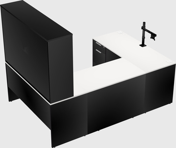U-shaped desk