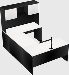 U-shaped desk