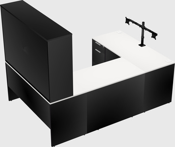 U-shaped desk