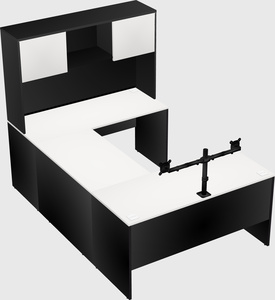 U-shaped desk