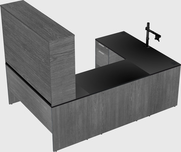 U-shaped desk