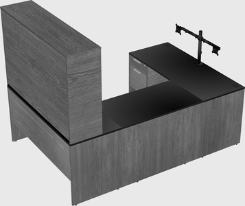 U-shaped desk