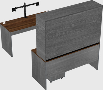 U-shaped desk