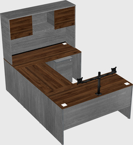 U-shaped desk