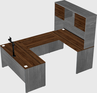 U-shaped desk
