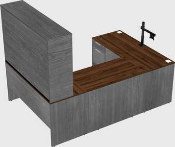 U-shaped desk