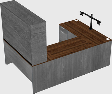 U-shaped desk