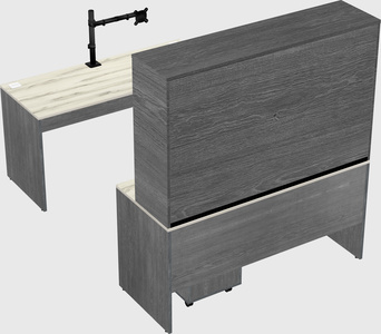 U-shaped desk