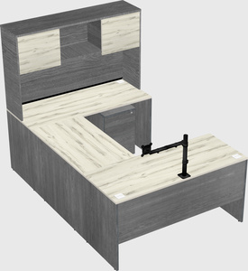 U-shaped desk