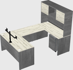 U-shaped desk