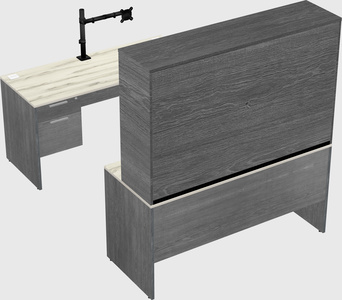 U-shaped desk